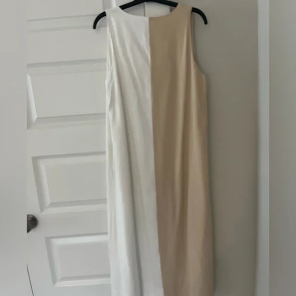 Tuckernuck Pomander Place Sallie Dress • White & Tan • Size M - Picture 6 of 6